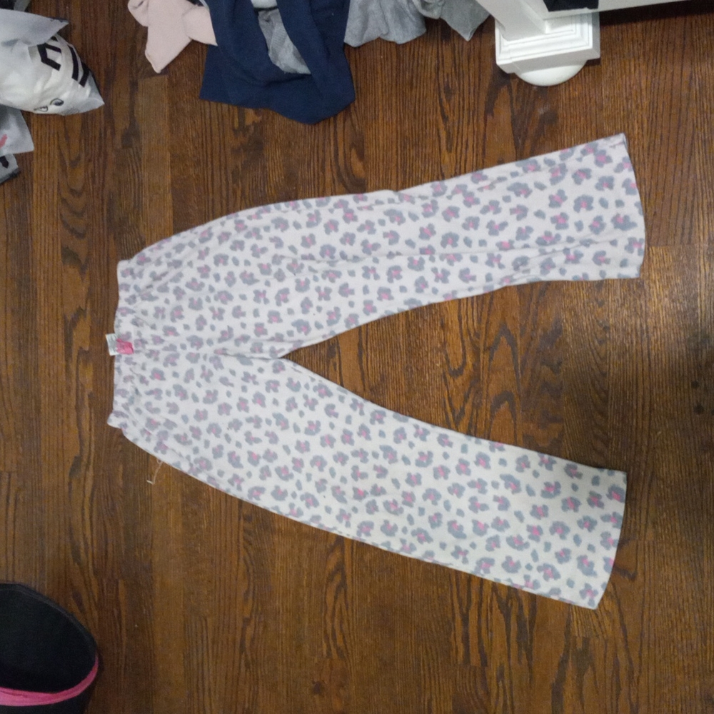 Leopard print pajama pants